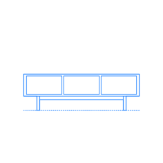 Furniture Tv Stands Contour Svg Vector, Free Vectors File